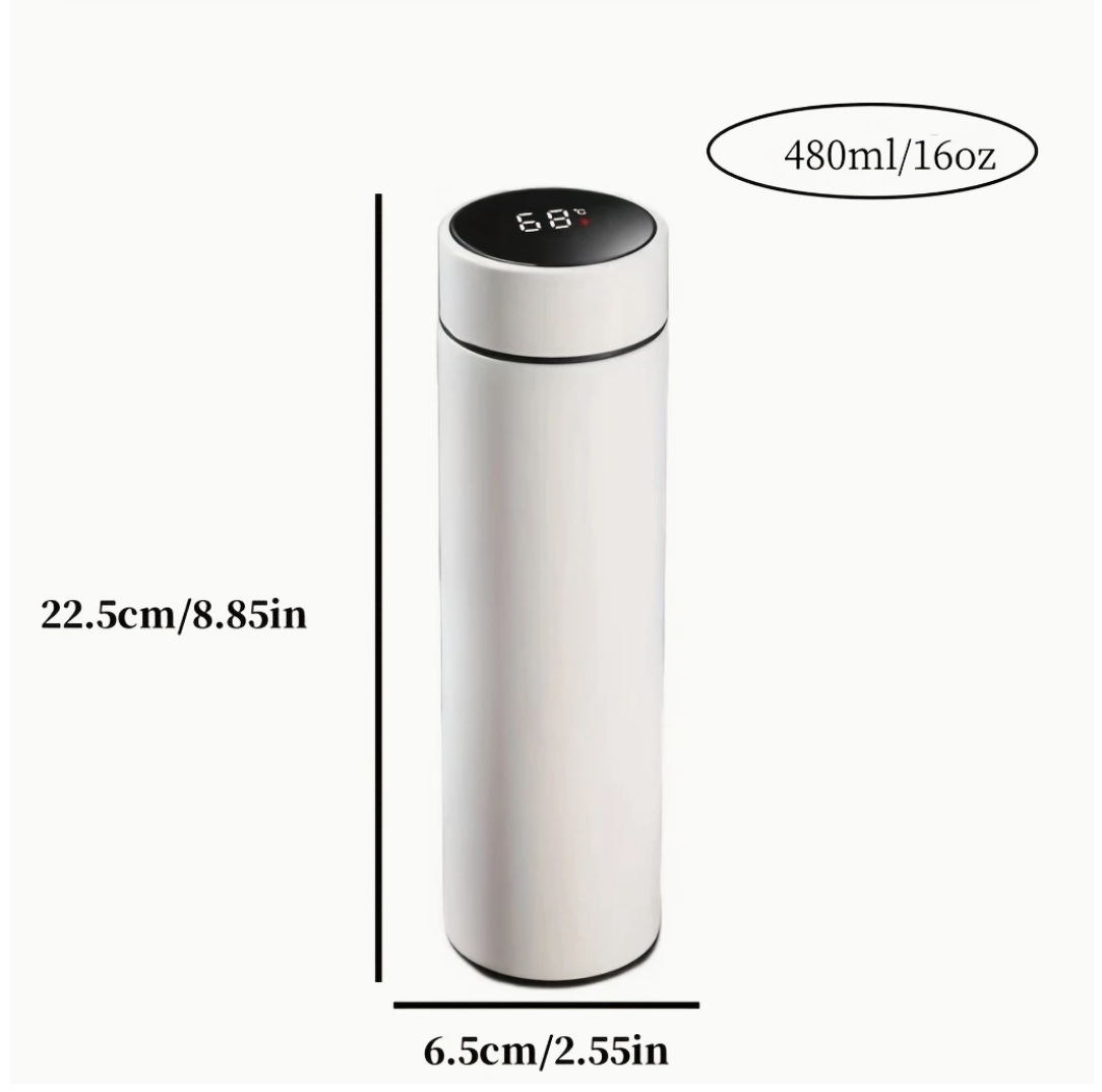 TempTrack Bottle – 480ml | with Temperature Display | Multiple Colors